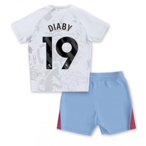 Lacne Dětský Futbalové dres Aston Villa Moussa Diaby #19 2023-24 Krátky Rukáv - Preč (+ trenírky)
